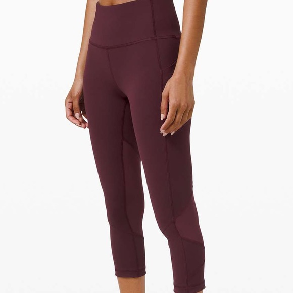 Lululemon Pace Rival RETIRED STYLE Cropped Leggings size 10 - Picture 2 of 13